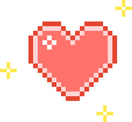 Fototapeta premium Pixel Heart