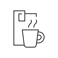 Brewing Delight: A minimalist yet evocative illustration showcasing the simple pleasures of a fresh brew, a symbol of warmth, comfort, and the perfect start to any day.