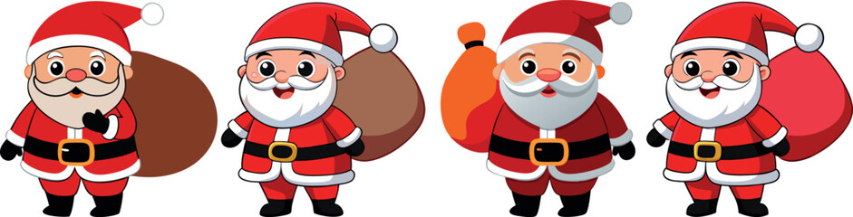 cartoon santa illustration, cute santa claus cartoon, funny santa drawing, adorable santa artwork, christmas santa design, jolly santa clipart, holiday santa vector, smiling santa cartoon, santa masco