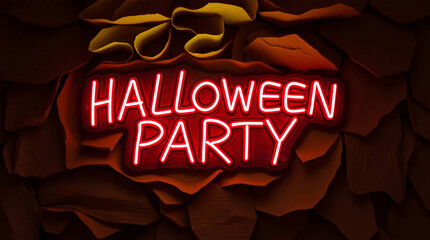 Halloween Party Neon Sign