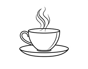 Obraz premium icon minimalist coffee vector