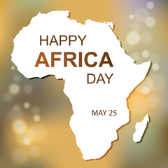 Africa day celebrations design template.