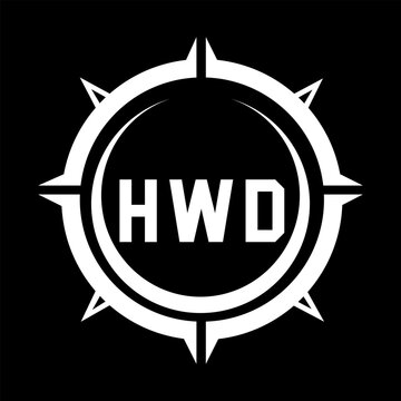 HWD letter design. HWD letter technology logo design. HWD Monogram logo design for an entrepreneur and business
