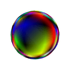 カラフルなシャボン玉　1個
1 colorful soap bubble