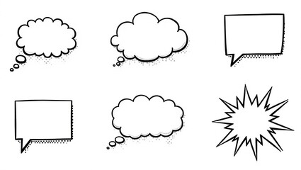 Outline Balloons icon set