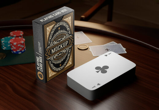 Playing Card Box Mockup