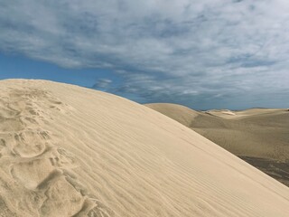 sand dunes in maspalomas, Gran Canaria 