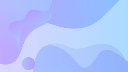 Abstract soft gradient background with flowing organic shapes in pastel lavender and blue tones