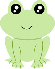cute frog animal vector cartoon illustration