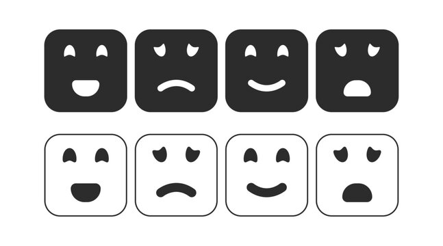 squere smiley emoticon