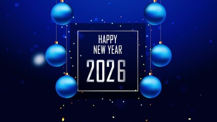 Happy New Year 2026 Ident animation 4k - Powered by Adobe