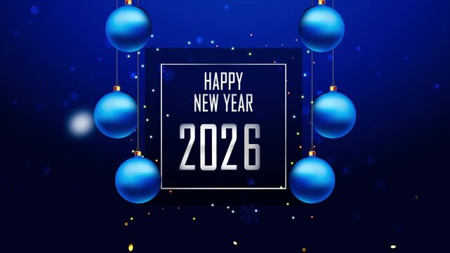 Happy New Year 2026 Ident animation 4k