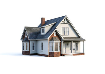 A Simple House icon, on a white Background: Real Estate, Home, and Property concept background. 