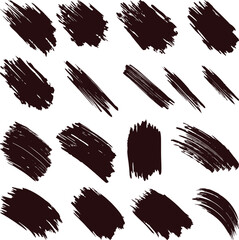 a vector brush stroke bundle design