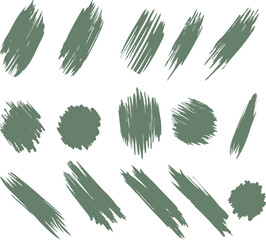 A vector brush stroke bundle design