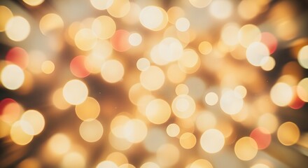 Obraz premium Abstract bokeh background with soft focus and blurred lights, creating a dreamy atmosphere.