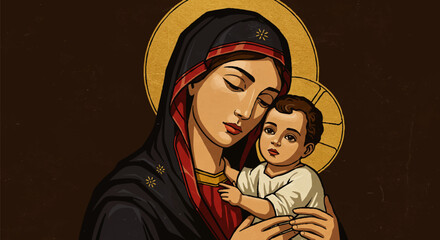 Virgin Mary and Jesus
