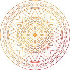 Colorful mandala on a white background