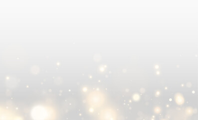 Vibrant sparkling confetti and glowing glitter effect with snow particles, stardust and flare, elegant abstract design for Christmas holiday card and festive winter background illustration.