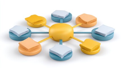 Books connected in a network