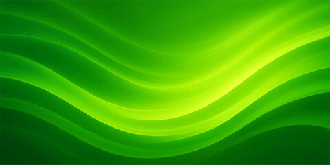 Abstract green waves with a dynamic light and motion design create a vibrant and energetic digital background
