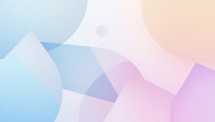 Abstract Pastel Shapes: A Dreamy Digital Art
