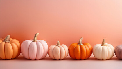 Gradient Pumpkins Create A Soft And Inviting Autumn Atmosphere With Warm Hues Of Peach And Cream Halloween National Pumpkin Day