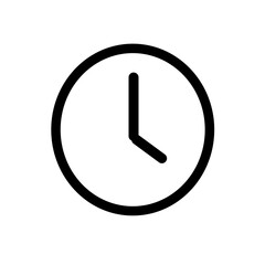 clock icon vector illustration