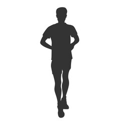 Fototapeta premium Silhouette of a runner athlete in vector.