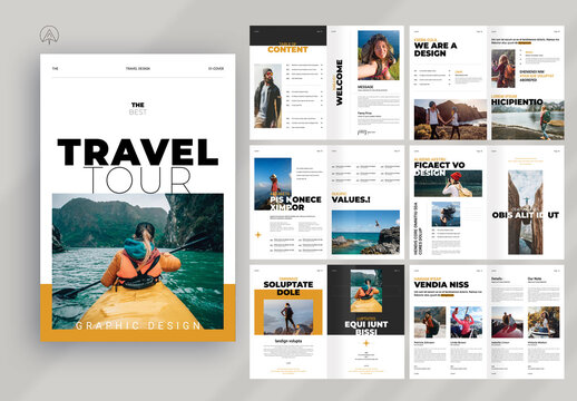 Travel Tour Magazine Template