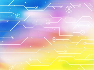 サイバー空間のイメージ