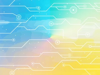 Fototapeta premium サイバー空間のイメージ