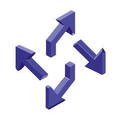 arrows (from 3D arrows set).
Blue 3d arrows collection with different directions and styles for design projects