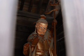 Tochoji Temple（東長寺）仁王像 金剛力士像 吽形 福岡博多 空海 弘法大師の寺