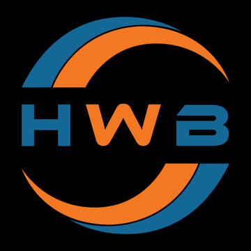 HWB letter design. HWB letter technology logo design. HWB Monogram logo design for an entrepreneur and business
