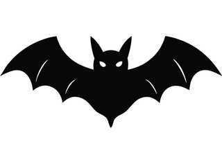 vampire bat silhouette icon design on white background