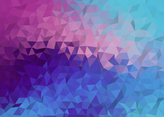 Obraz premium Low poly triangular background in bright rainbow colors. Colorful polygonal banner template. Multicolor backdrop in origami style.