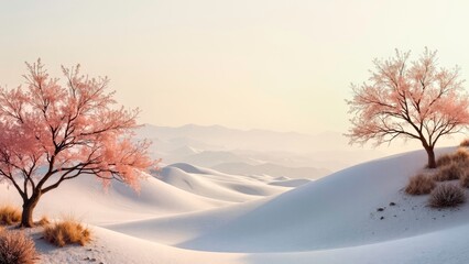 Artistic display of natural landscapes