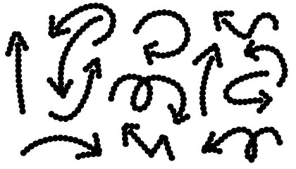 Arrow Doodle Icon Cute Pop Art Element Hand Draw