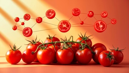 Tomato paired with red elements