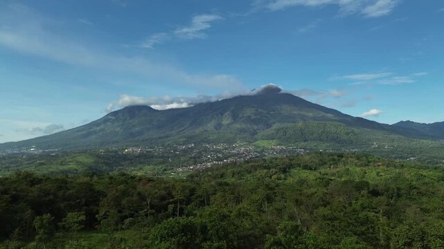 footage drone in the montain 
