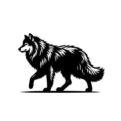 Fierce Wolf Vector Illustration – Wild Predator Artwork