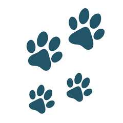 Fototapeta premium dog paw print