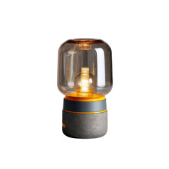 oil lamp isolated on white background