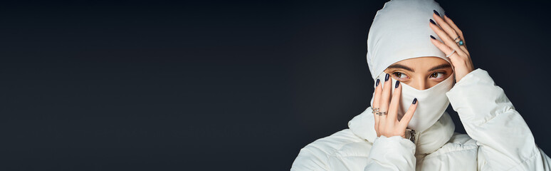 Winter elegance captured in natural beauty and style in a cozy studio setting