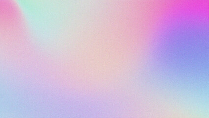 Color Noise Grain Background with Pastel Gradient and Rainbow Hues