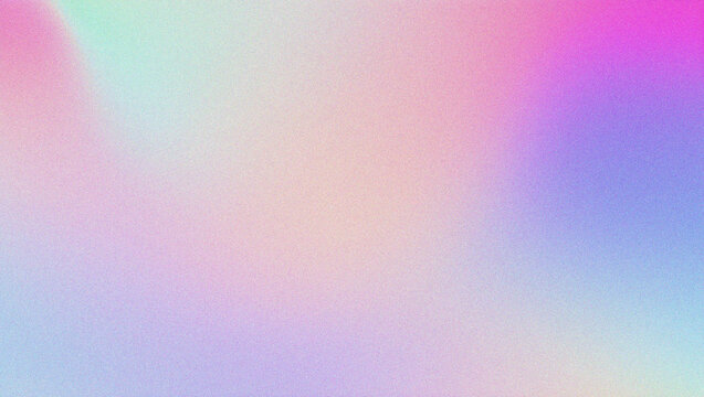 Color Noise Grain Background with Pastel Gradient and Rainbow Hues