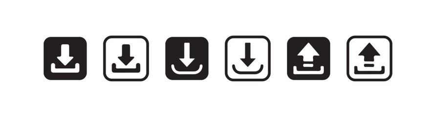 Obraz premium Download icon symbol vector, file download icon, download collection symbol, Vector lllustration EPS 10.