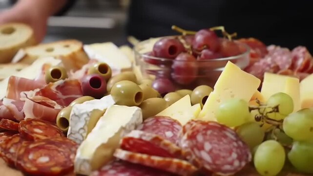 Gourmet Cheese  Meat Platter.