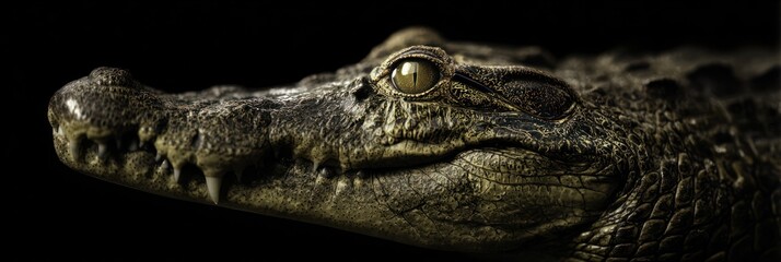 Fototapeta premium Close up croc face